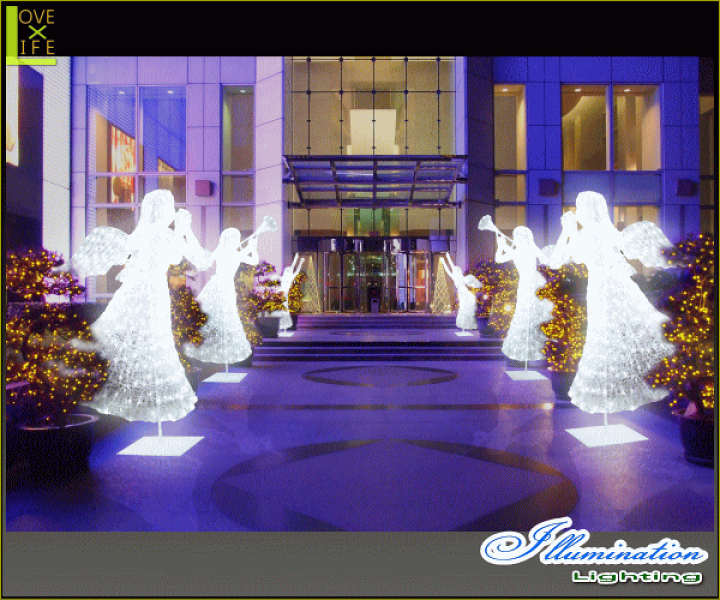 楽天市場】イルミネーション LED クリスタルグロー 天使祈り