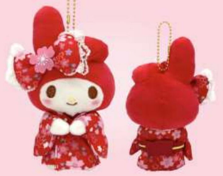 楽天市場】サンリオキャラクターズ マスコット桜着物 レッド マイ 
