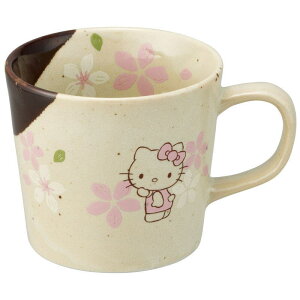 日本製 サンリオキャラクターズ 美濃焼きマグカップハローキティ キティちゃん キティ きてぃ 和柄 焼物 陶器 食器 食事 カップ コップ キッチン 雑貨 グッズ かわい