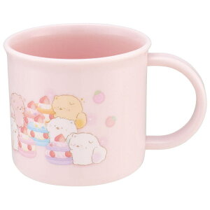 日本製 ふんわりねころん 抗菌食洗機対応プラコップ動物 アニマル 食器 食事 マグ カップ コップ キッチン キッズ 子供 学校 保育園 幼稚園 雑貨 グッズ かわいい