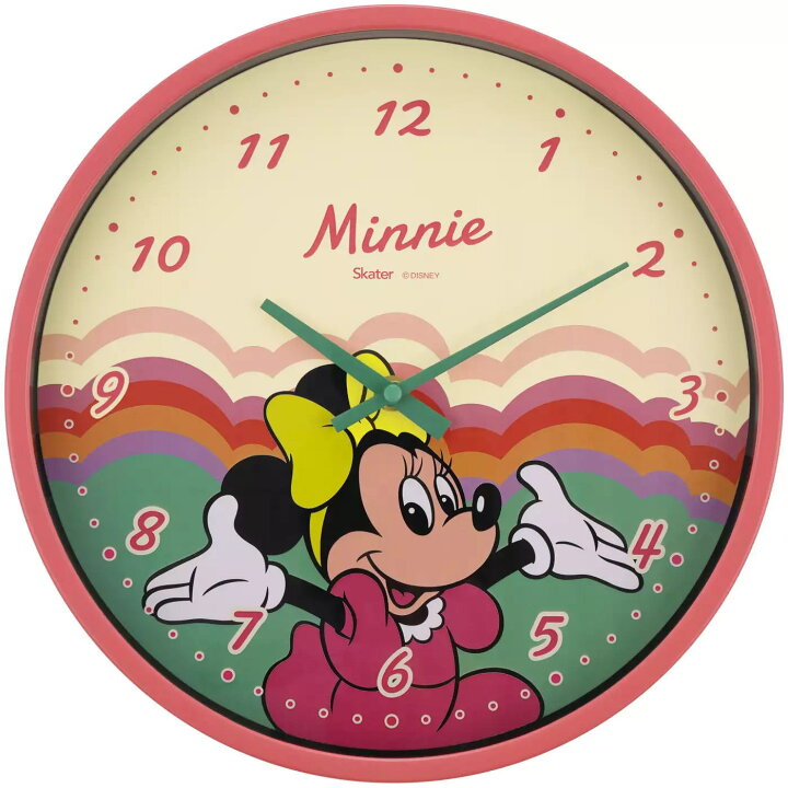 楽天市場】ディズニーキャラクター 掛け時計レトロ ミニーマウス 時計 
