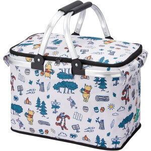 ディズニーキャラクター アルミハンドル保温保冷バスケットアウトドア くまのプーさん バスケット かご コンパクト ランチバッグ 弁当入れ お出かけ ピクニック 遠足 雑貨