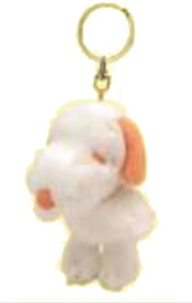 スヌーピー　SNOOPY　レインボーカラーマスコットキーホルダーオレンジ　ピーナッツ　ウッドストック　すぬーぴー　アニメ　ぬいぐるみ　人形　ドール　キーリング　鍵　子供　キッズ　雑貨　グッズ　かわいい