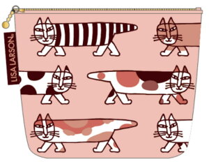 【送料無料】 リサ・ラーソン ポーチピンク マイキー ケース 小物入れ メイク 化粧 コスメ 収納 雑貨 グッズ かわいい