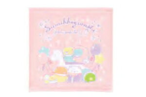 すみっコぐらし ウォッシュタオルもくば ピンク すみっこぐらし サンエックス ゆるキャラ たおる ハンドタオル ミニタオル ハンカチ 子供 キッズ 雑貨 グッズ かわいい