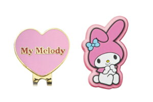 サンリオキャラクターズ ゴルフマーカーハートピンク マイメロディ ゴルフ ラウンド用品 小物 雑貨 グッズ かわいい
