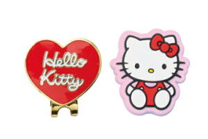 サンリオキャラクターズ ゴルフマーカーハートレッド ハローキティ ゴルフ ラウンド用品 小物 雑貨 グッズ かわいい