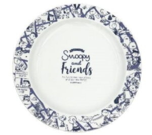 【送料無料】 スヌーピー SNOOPY 中皿プレートブルー 青 ピーナッツ ウッドストック すぬーぴー 中皿 お皿 食事 食器 キッチン 雑貨 グッズ かわいい TE