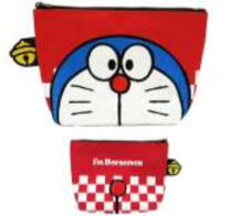 楽天市場】i m doraemon face ポーチの通販