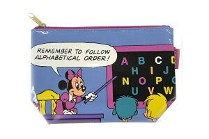 ディズニーキャラクター エナメルグッディポーチレッスン ミニーマウス 映画 アニメ ポーチ ケース 小物入れ 収納 メイク 化粧 コスメ 雑貨 グッズ かわいい