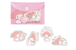 サンリオキャラクターズ ポーチ入りふれーくしーるだいすき マイメロディ シール ステッカー ワンポイントシール ミニシール プチシール 文房具 雑貨 グッズ かわいい