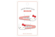 【送料無料】　　サンリオキャラクターズ　ヘアスナップクリップハローキティ　ヘアピン　髪留め　髪の毛…
