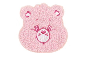 ケアベア Care Bears もこもこししゅうステッカーラブアロットベア アメキャラ カービー 刺繍 アイロン ステッカー シール 文房具 雑貨 グッズ かわいい