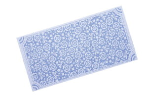 【送料無料】 オリジナル ふわっがうれしい フェイスタオル2Pブルー 青 フルブルーム 花柄 たおる お風呂 海 プール スポーツ アウトドア 2枚入り 2枚セット 雑貨 グッ