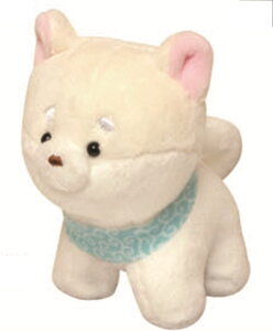 オリジナル ちまぬい白しば 犬 動物 アニマル ぬいぐるみ 人形 マスコット ドール おもちゃ インテリア 雑貨 グッズ かわいい