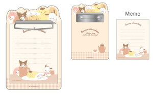 【送料無料】  サンリオキャラクターズ アクリルバインダーメモおやつタイム メモ帳 文房具 学校 勉強 雑貨 グッズ かわいい