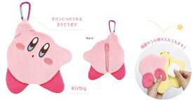 星のカービィ　ダイカットフラットポーチカービィ　ゲーム　ゲームキャラ　カービー　任天堂　ポーチ　ケース　小物入れ　収納　カラビナ　キーホルダー　キーリング　雑貨　グッズ　かわいい