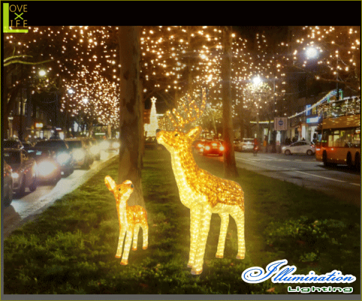 楽天市場】【LED】【イルミネーション】【大型商品】トナカイ【A 楽天市場】【LED】【イルミネーション】【大型商品】トナカイ【A