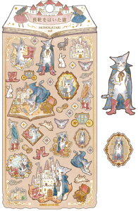 童話シリーズ 物語シールセット 【10枚セット】 長靴をはいた猫 絵本 ステッカー 文房具 勉強 雑貨 グッズ かわいい