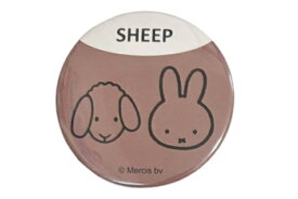 【送料無料】　【日本製】　miffy　ミッフィー　缶バッジSHEEP　ミッフィーアンドアニマルズ　ディック・ブルーナ　絵本　アニメ　缶　缶バッチ　バッチ　バッジ　カンバッジ　カンバッチ　雑貨　グッズ　かわいい
