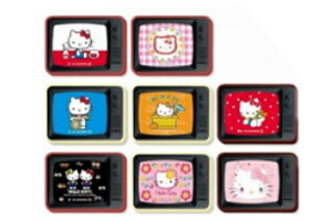 【クジ】 【日本製】  サンリオキャラクターズ ヒストリカルシリーズ トレーディングレトロテレビマグネットハローキティ KT50TH マグネット 磁石 キッチン インテリア 【く