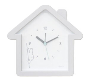 miffy ミッフィー ハウス型クロックひょっこり ウサギ  ミッフィーちゃん ディック・ブルーナ 絵本 アニメ 時計 とけい 置き時計 インテリア 雑貨 グッズ かわいい