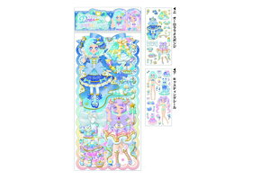 セット商品 10枚入り オリジナル ドリーミーファッションシールセットルミナススカイドリーム 女の子 ステッカー 着せ替えシール 文房具 雑貨 グッズ かわいい