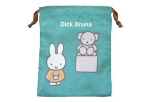 【送料無料】  miffy ミッフィー リボン巾着鑑賞 ディック・ブルーナ 絵本 アニメ ポーチ ケース 巾着 袋 収納 子供 キッズ 遠足 アウトドア 雑貨 グッズ かわいい