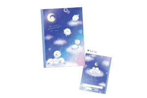 セット商品 10冊入り 【日本製】  オリジナル B5クリア方眼ノートぽんぽんシマエナガ ノート 文房具 学校 勉強 雑貨 グッズ かわいい