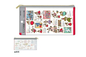 大人の図鑑 ムーミン Moomin クリアペンケースリトルミイ アニメ 絵本 キャラクター ポーチ ペン入れ 筆箱 収納 文房具 学校 勉強 雑貨 グッズ かわいい