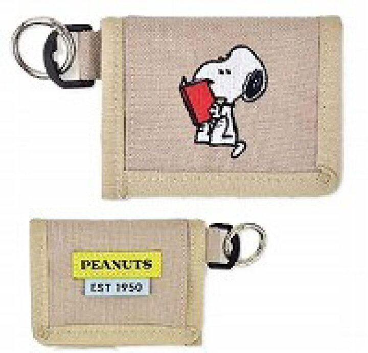 楽天市場】【スヌーピー】【SNOOPY】2つ折コインポーチ【ベージュ 