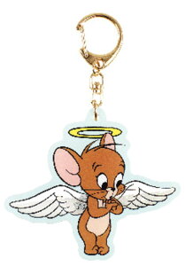 トムとジェリー ホロキラキーホルダー天使 JR ジェリー アニメ キーホルダー キーリング チャーム 鍵 雑貨 グッズ かわいい
