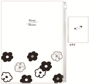 【送料無料】  オリジナル 6ポケットクリアファイルブルームアンド ゆるフラワー 花 ケース カバー ファイル入れ 文房具 学校 勉強 雑貨 グッズ かわいい