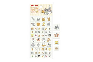 【送料無料】  セット商品 10枚入り トムとジェリー ドロップブロックシールファニーアート トム ジェリー ワーナー アニメ ステッカー プチ ミニ ワンポイント 文房具