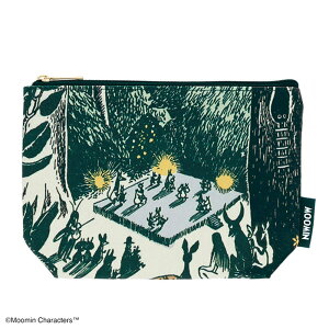 ムーミン MOOMIN ポーチ踊る森 リトルミイ アニメ 絵本 キャラクター ケース 小物入れ 収納 メイク 化粧 コスメ 雑貨 グッズ かわいい