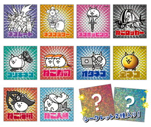 【送料無料】  【クジ】 にゃんこ大戦争 シークレットホログラムステッカーネコ 動物 アニマル ゲーム ステッカー シール 文房具 【くじ】 ランダム 雑貨 グッズ かわ