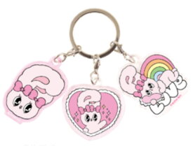 エスターバニー　3チャームキーホルダーリボンバニー　ウサギ　動物　アニマル　キーホルダー　キーリング　チャーム　鍵　雑貨　グッズ　かわいい