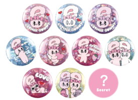 【クジ】　エスターバニー　シークレットホログラム缶バッジウサギ　動物　アニマル　缶　缶バッチ　バッチ　バッジ　カンバッジ　カンバッチ　【くじ】　ランダム　雑貨　グッズ　かわいい