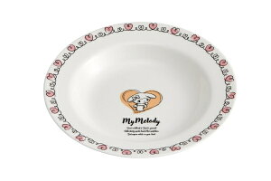 【日本製】  サンリオキャラクターズ ボーンチャイナ製スープ皿23cm ドローイングタッチ マイメロディ NARUMI お皿 食事 食器 キッチン 雑貨 グッズ かわいい