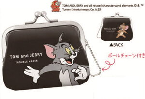 【送料無料】 トムとジェリー Tom and Jerry がま口コインケーストム ジェリー ワーナー キャラクター アニメ ポーチ 小物入れ 小銭入れ 収納 キーホルダー キーリング 子供