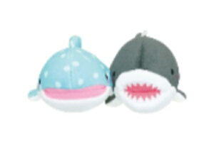 【送料無料】 オリジナル ニコぬいキーホルダージンベエザメ×サメ 動物 アニマル キーリング チャーム 鍵 ぬいぐるみ 人形 ドール マスコット ニコイチ お揃い ペア