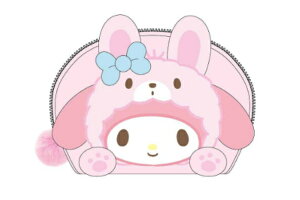 サンリオキャラクターズ バンザイシリーズ オーバルポーチマイメロディ×ウサギ ケース 小物入れ 収納 メイク 化粧 コスメ 雑貨 グッズ かわいい
