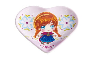 中川翔子×アナと雪の女王 メラミンミニプレートハート アナ フローズン アートコレクション コラボ しょこたん ディズニープリンセス 姫 お皿 食事 食器 キッチン 雑貨