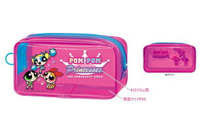 【送料無料】 パワーパフガールズ クリアBOXペンポーチピンク パワパフ アメキャラ アニメ ケース ペン入れ 筆箱 収納 文房具 学校 勉強 雑貨 グッズ かわいい