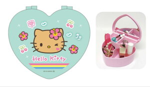 【サンリオキャラクターズ】ハート型小物入れ【日焼け】【ハローキティ】【ケース】【ボックス】【アクセサリー入れ】【収納】【メイク】【化粧】【コスメ】【雑貨】【グッズ】【かわ