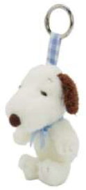 【送料無料】　スヌーピー　SNOOPY　マスコットキーホルダーブルーリボン　ピーナッツ　ウッドストック　すぬーぴー　アニメ　キャラクター　キーホルダー　キーリング　チャーム　鍵　ぬいぐるみ　人形　ドール　雑貨　グッズ　かわいい