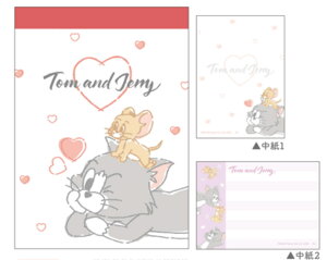 【送料無料】 【10冊セット】 【セット】 【セット商品】 【日本製】 トムとジェリー Tom and Jerry ミニメモハートちらし ワーナー アニメ メモ帳 文房具 学校 勉強 雑貨