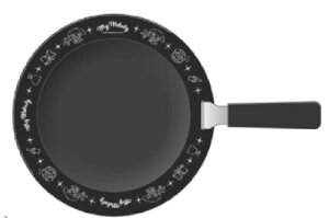 サンリオキャラクターズ ハンドル付き鉄皿26cm マイメロディ お皿 プレート 食事 料理 調理 キッチン 雑貨 グッズ かわいい