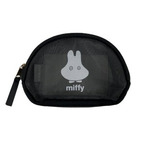 【送料無料】 miffy ミッフィー シェルポーチブラック 黒 おばけ ウサギ ディック・ブルーナ 絵本 アニメ ケース 小物入れ 収納 メイク 化粧 コスメ 雑貨 グッズ か
