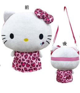 サンリオキャラクターズ キャリーオンバッグハートレオパード ハローキティ ポーチ ケース 小物入れ カバン かばん 鞄 収納 旅行 トラベル お出かけ 雑貨 グッズ かわ